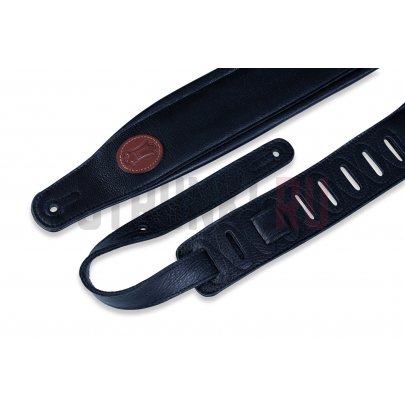 Ремень для гитары, кожаный, черный, Levy's MSS2-BLK Signature Series