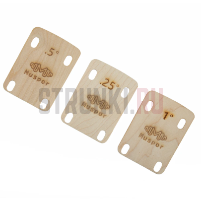 Прокладки 0.25, 0.5, 1 градуса под гриф для бас гитар Parts