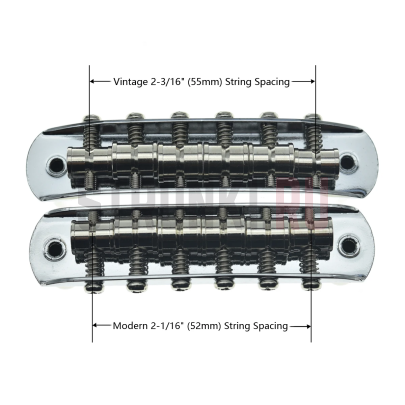 Бридж для гитары Jaguar, Jazzmaster, Mustang, Parts, 52.5mm, хром