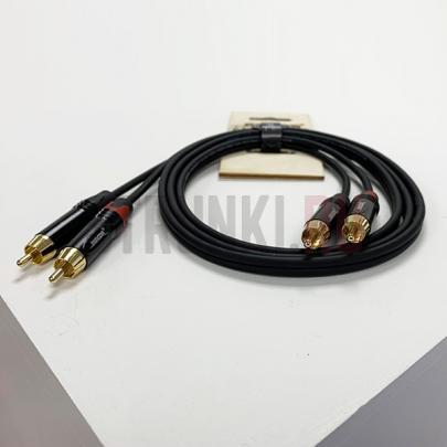Компонентный кабель 2хRCA - 2хRCA, 0,5м, SHNOOR RCA2RCA-0,5m