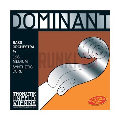 Комплект струн для контрабаса размером 3/4, оркестровые, Thomastik 196 Dominant Orchestra