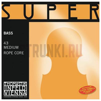 Комплект струн для контрабаса размером 4/4, соло, Thomastik 43 Super Flexible