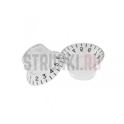 Ручка потенциометра Gibson Style Musiclily MX0614, метрическая, прозрачная, 4 шт