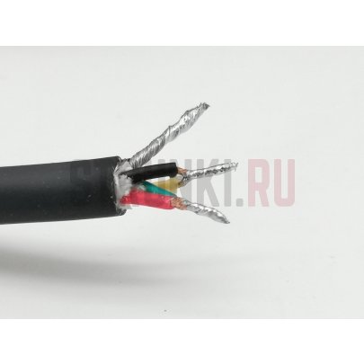 Кабель микрофонный XLR-M-F, квадропольный, 3м, ZZcable E5-XLR-M-F-0300-0
