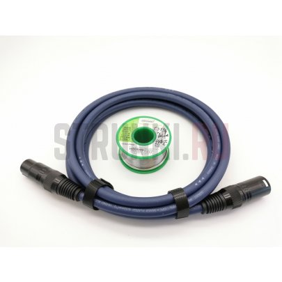 Кабель микрофонный студийный, 1м, ZZcable G42-XLR-M-F-0100-6