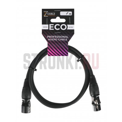 Кабель микрофонный 1м, ZZcable E4-XLR-M-F-0100-0