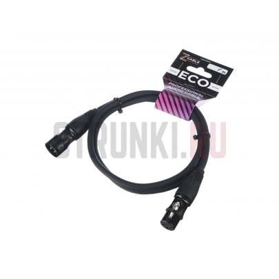 Кабель микрофонный 1м, ZZcable E4-XLR-M-F-0100-0