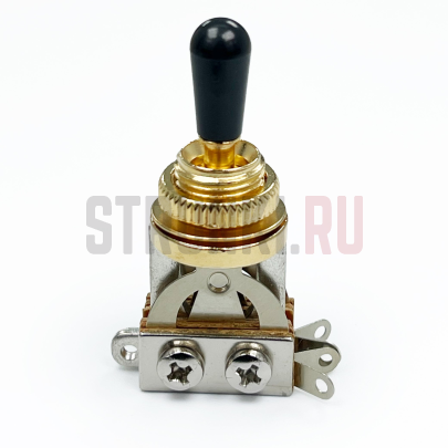 Переключатель 3х позиционный AxLabs AX-TS-3W-4P-G, Gold