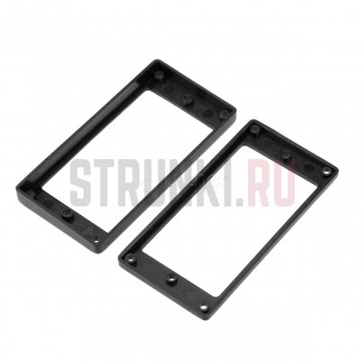MX1588BK-MX1589BK Комплект рамок звукоснимателей (1+1), прямые, черные, Musiclily
