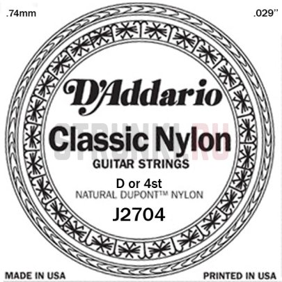 !!! Уценка !!! Одиночная струна для классической гитары D'Addario J2704 29 (четвертая)