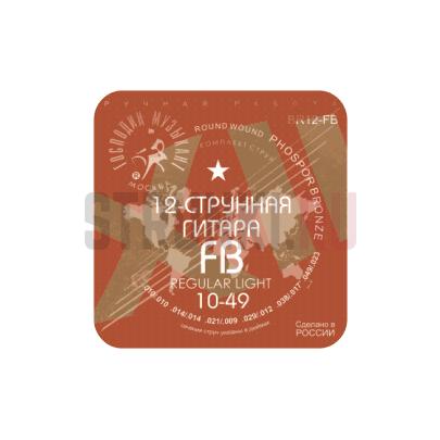 Струны для 12-струнной акустической гитары Господин Музыкант B12-fb, 10-49