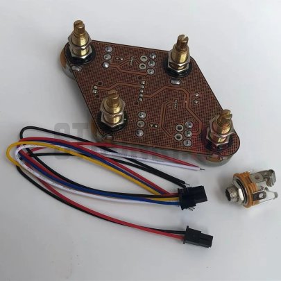 Готовый темброблок на плате Gibson Les Paul, беспаечный