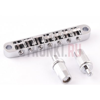 Бридж для семиструнной электрогитары Tune-O-Matic Paxphil BM007-CR, chrome