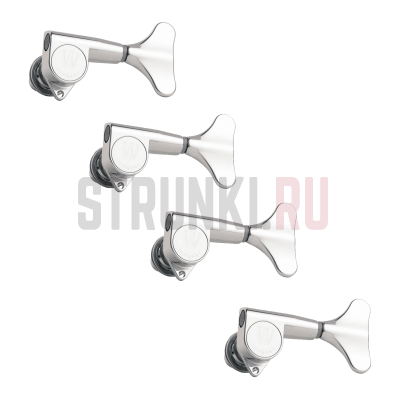 Колки 4 в линию для бас-гитары Warwick, хром