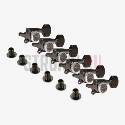 Колки 6 в линию Gotoh SG381-MGT-07, локовые, cosmo black