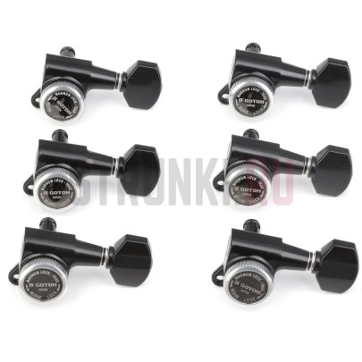 Колки 6 в линию Gotoh SG381-MGT-07, локовые, cosmo black