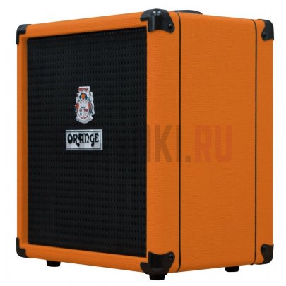 Комбо для бас-гитары 25 Вт, 8", встроенный тюнер, Orange CRUSH BASS 25 BK, черный