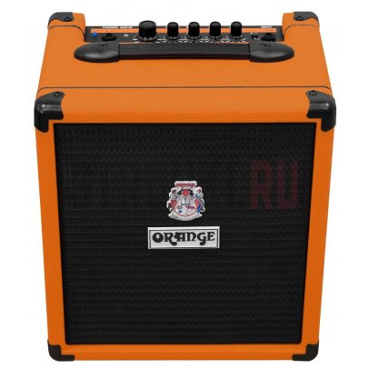 Комбо для бас-гитары 25 Вт, 8", встроенный тюнер, Orange CRUSH BASS 25 BK, черный