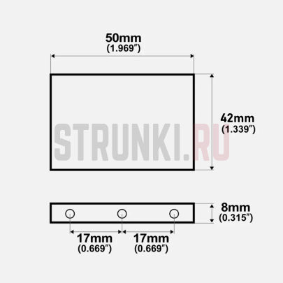 Сустейн блок Original Floyd Rose, 42мм, латунь