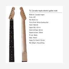 !!!УЦЕНКА!!! Гриф для электрогитары Telecaster, кленовый, 22 лада, Bestwood TL M3 Matte
