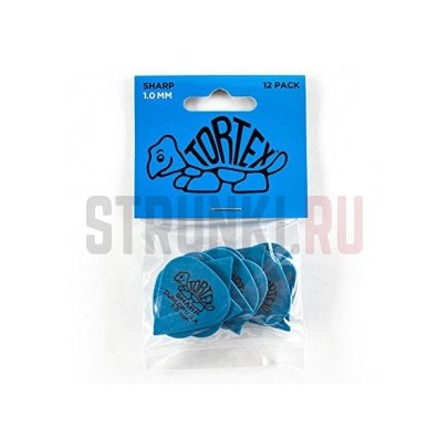Набор медиаторов Dunlop 412P1.0 Tortex Sharp, 1 мм, упаковка 12 шт.