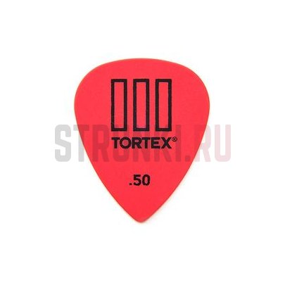 Медиатор Dunlop 462R.50 Tortex III, 0.5 мм, 1 шт.