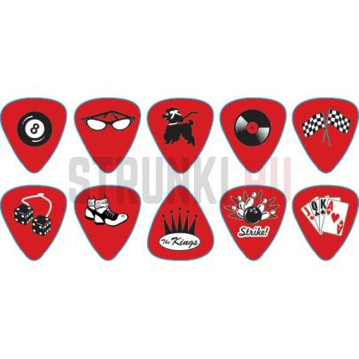 Набор медиаторов D'Andrea RPRKH RockaBilly, толстые, упаковка 12 шт.