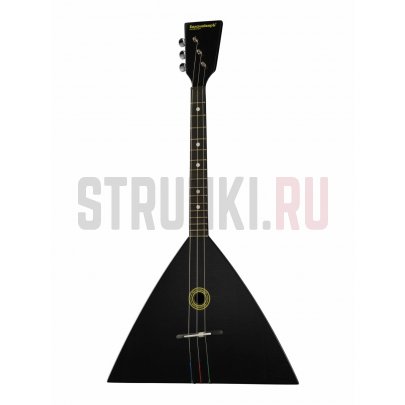 3S-BFE Черный Федор Электро-акустическая балалайка компактная трёхструнная, черная, БалалайкерЪ