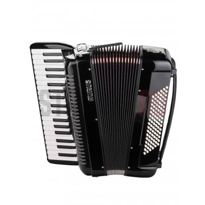 Аккордеон 37/96/7 2, черный, с футляром, Aurus JH2017D-BLACK