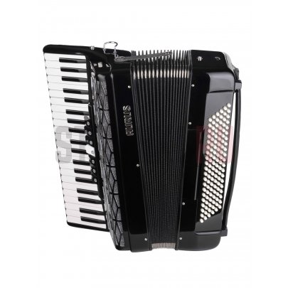 Аккордеон 41/120/7/2, черный, с футляром, Aurus JH2008-BLACK