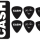 Набор медиаторов Dunlop JCPT04H Johnny Cash Bold, упаковка 6 шт.