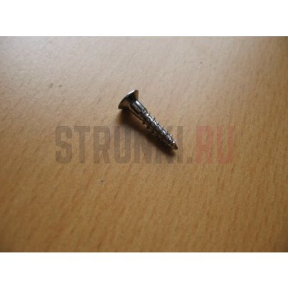 HOSCO PS-08C, саморез для панелей и рамок звукоснимателя (2.4 x 13 мм), хром, 4 штуки