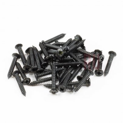 Musiclily MX1851BK, cаморез для рамок хамбакера (2.5x18mm), черный, 8 штук