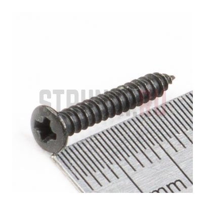 Musiclily MX1851BK, cаморез для рамок хамбакера (2.5x18mm), черный, 8 штук