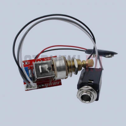 Комплект для распайки Jack и потенциометр с бустером Guyker Wring -Guitar - PREAMP -Set