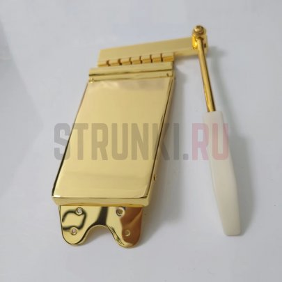 Тремоло Gibson Style Vibrola для гитар SG LP, золото, Parts с гравировкой