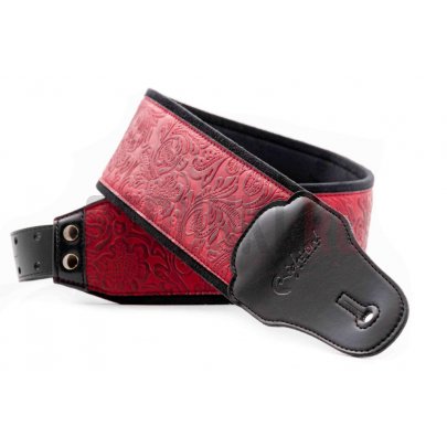 Ремень для гитары, RightOn Straps 8419612001619 Groove Sandokan Red AA, красный