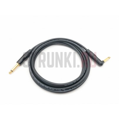 Кабель инструментальный Jack-Jack ZZcable G18-JR-J-0300-0, 3 м (прямой-угловой)