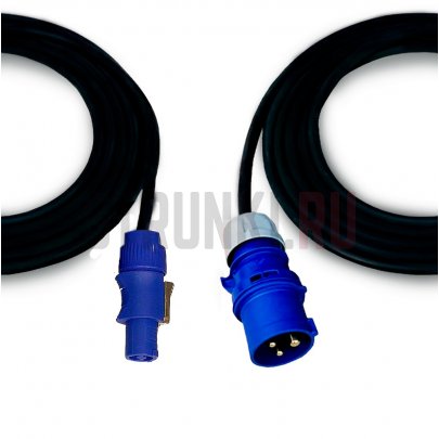 Удлинитель силовой 3х2.5 PCE CEE 16-3pin  powerCON Seetronic 20A, 3м, EDS CP-16CP03