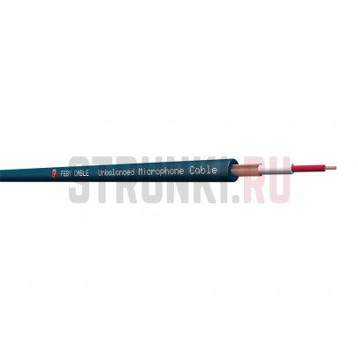 Кабель микрофонный, черный, 100м, Feby Cable FC122BK-100