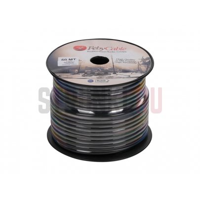 Кабель акустический, черный, 100м, Feby Cable FC225BK-100