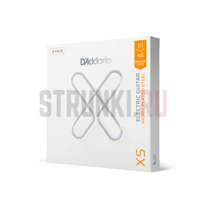Струны для электрогитары D'Addario XSE1046-2P XS Nickel, 2 комплекта 10-46