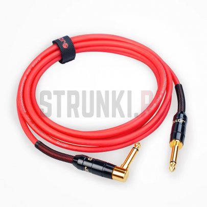 Кабель инструментальный, прямой/угловой, красный, 6м, Joyo CM-22-RD
