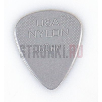 Медиатор Dunlop 44P.60 Nylon, 0.6 мм, упаковка 12 шт.