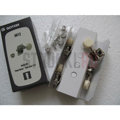 Колки 2+2 для укулеле, GOTOH UK12-M5, никель
