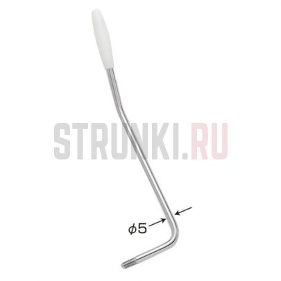 Рычаг с резьбой 5 мм GOTOH A1 C, хром, белый наконечник