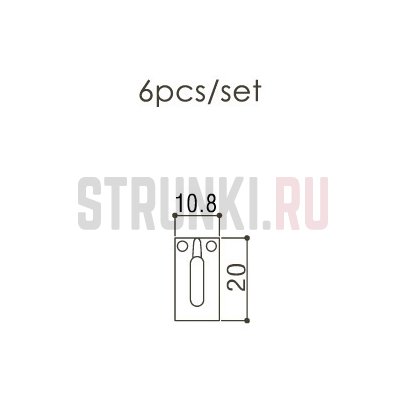 Набор седел для электрогитары GOTOH S199, 6 шт., золото