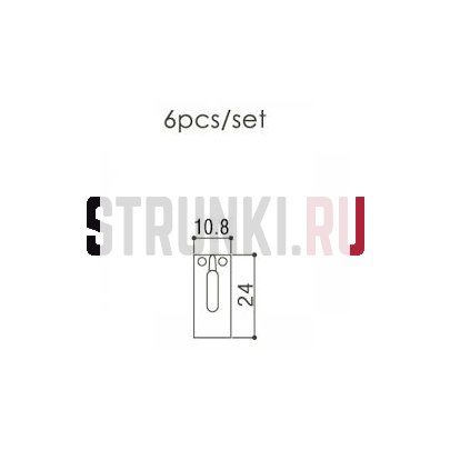 Набор седел для электрогитары GOTOH S22, 6 шт., хром