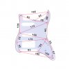 Панель HSS для оригинального Fender Stratocaster US/Mexico, PARTS MX0314, однослойная черная картинка 1