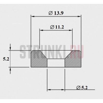Крепление грифа, черное Musiclily MX0883BK